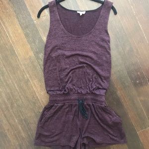 Soft Cotton Purple Romper